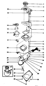 Replacement Parts Diagram and Parts List for A435AL  Proctor Silex Coffee Maker